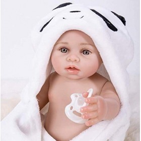 XYYMC Poupée Reborn 20/50cm Réaliste Bébé Reborn Souple en Silicone réaliste en Vinyle Souple Lifelike Mignon Nouveau-né Re