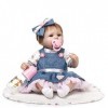 Reborn Baby Doll Souple Simulation Silicone Vinyle 18 Pouces 42-45 Cm Enfants Ami Bouche Magnétique Jouet Réaliste Garçon Fil