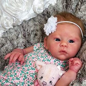 Poupées Réalistes pour Bébé Fille, 18 Pouces, Corps Complet en Vinyle, Lavable, Réaliste, Nouveau-Né, avec Vêtements, Cadeau 