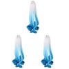 EXCEART 3Pcs 30 DIY Fée Température pour La Chaleur Bouclés Perruque Matériel Poupées Bleu Fabrication De Poupée Résistant Va