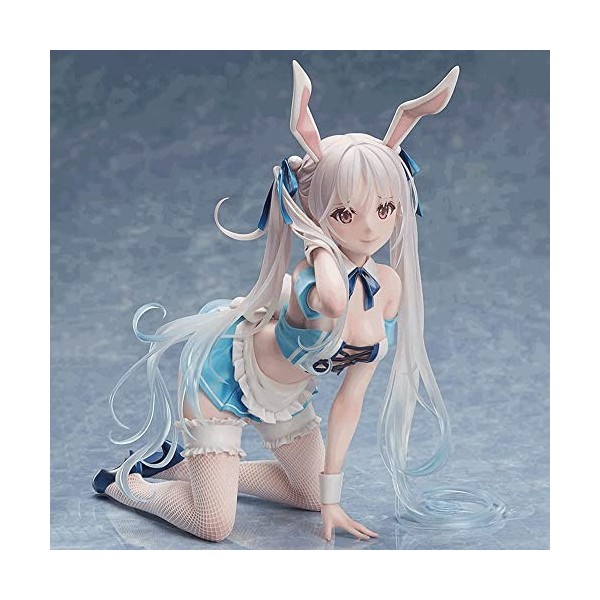 RIZWELLA Ecchi-Figure 1/4 Figure Complète Bunny Ver. -Chris- Aqua Blue Vêtements Détachable Anime Personnage Modèle Dessin An