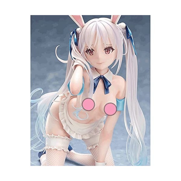 RIZWELLA Ecchi-Figure 1/4 Figure Complète Bunny Ver. -Chris- Aqua Blue Vêtements Détachable Anime Personnage Modèle Dessin An