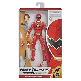 Power Rangers Lightning Collection Figurine de Collection Dino Thunder Red Ranger 15,2 cm avec Accessoires