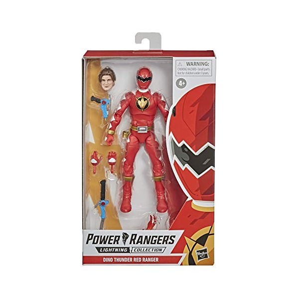 Power Rangers Lightning Collection Figurine de Collection Dino Thunder Red Ranger 15,2 cm avec Accessoires