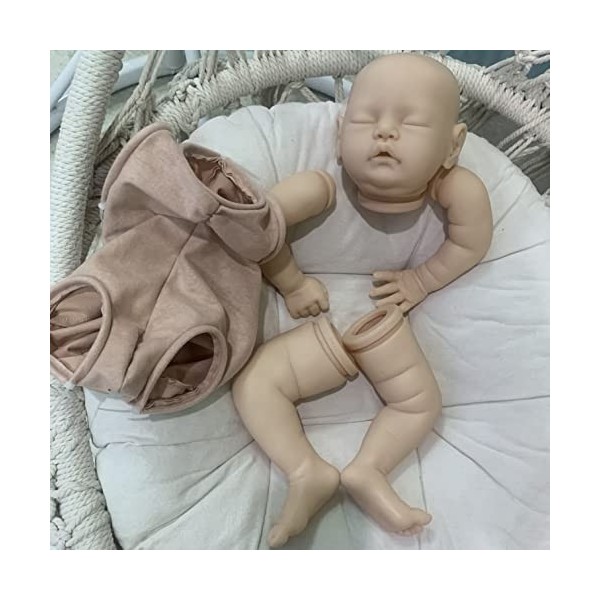 Nouveau kit de poupée Reborn de 19 Pouces en Liquidation Vivia Sweet Sleeping Baby avec des pièces de poupée inachevées