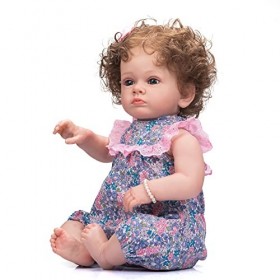 Enjoy with Love Nouvelle poupée Peinte à la Main de Haute qualité de 24 Pouces, Nouvelle poupée denfant Tutti avec des Cheve