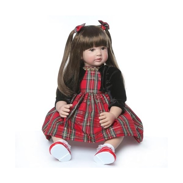 Poupées de la vie réelle, poupées réalistes et flexibles, belle poupée fille de 23 pouces avec corps en coton doux, poupées n