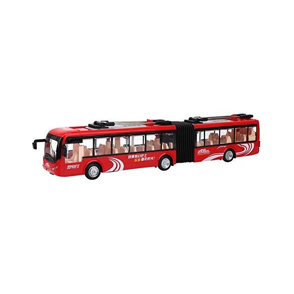 Zerodis 1:48 Échelle Autobus Modèle Véhicule à Moteur Modèle De Trafic De Voiture Jouet Simulation Bus de Collection Figurine