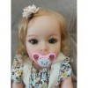 Pinky Reborn 22 Pouces 55cm Poupées Reborn Poupée Bébé Poupée Nouveau-né Réaliste Full Body Silicone Vinyle Reborn Baby Doll 