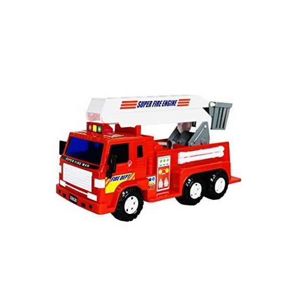Big Daddy Mediun Duty Camion de Pompier à Friction avec échelle Extensible