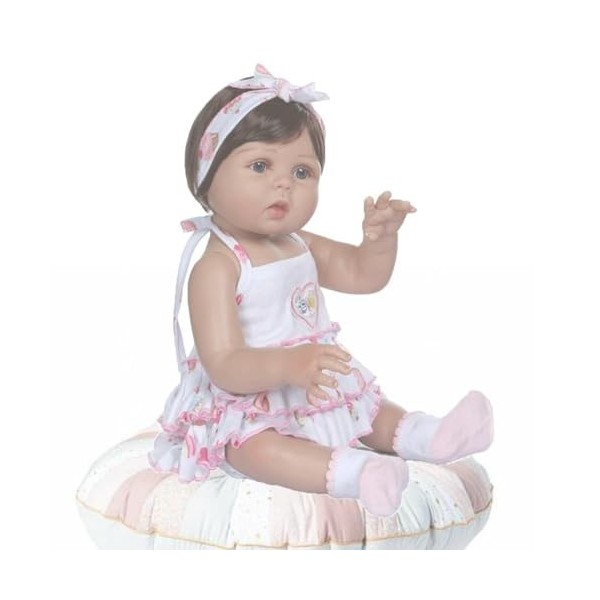 Poupée Reborn réaliste et douce au toucher avec tétine + biberon, B-Boy 46 cm