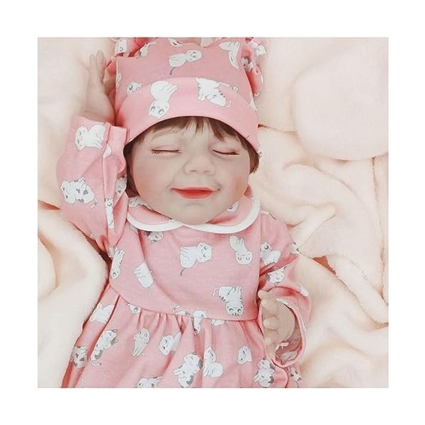 Poupées Reborn de 46 cm - Poupée Reborn - Poupée féminine réaliste en vinyle souple - Cadeau danniversaire - L-Boy