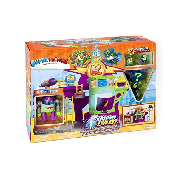 SUPERZINGS SUPERTHINGS Rivals of Kaboom - PlaySet Lab DRK Spéciale Figurine Collectionneurs, Laboratoire, Couleur Assortie, U