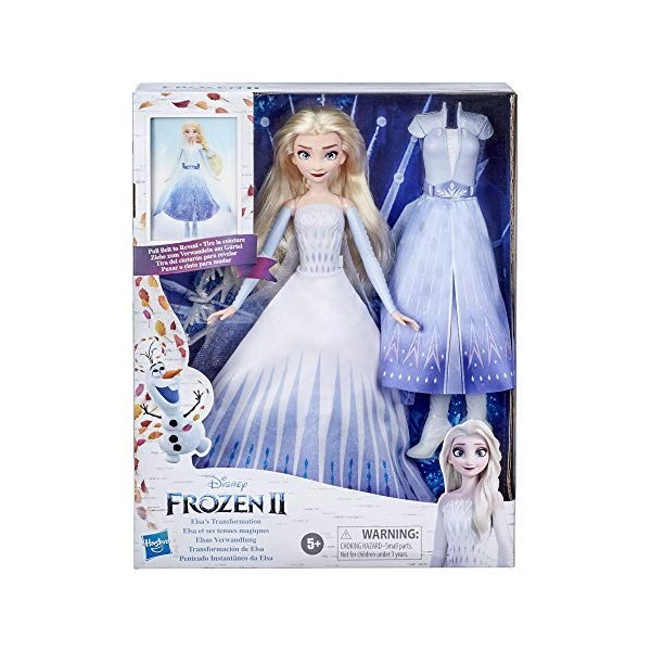 Disney La Reine des Neiges 2 - Poupée Princesse Disney Elsa et Ses Tenues Magiques E9420