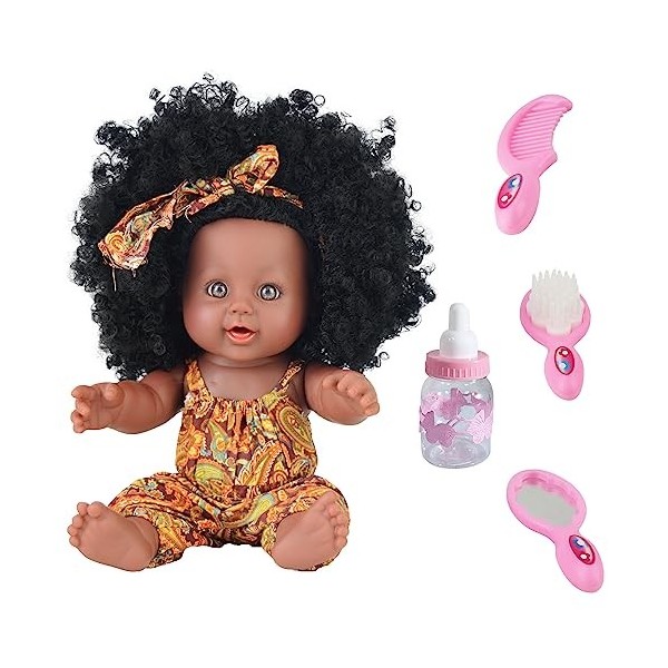 Nice2you Poupée réalistes 10 Pouces bébé poupées pour Enfants Jouets pour Enfants Marron 