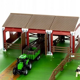 ISO TRADE - Jouet de ferme avec animaux et tracteurs 102 éléments pour enfants à partir 3 ans