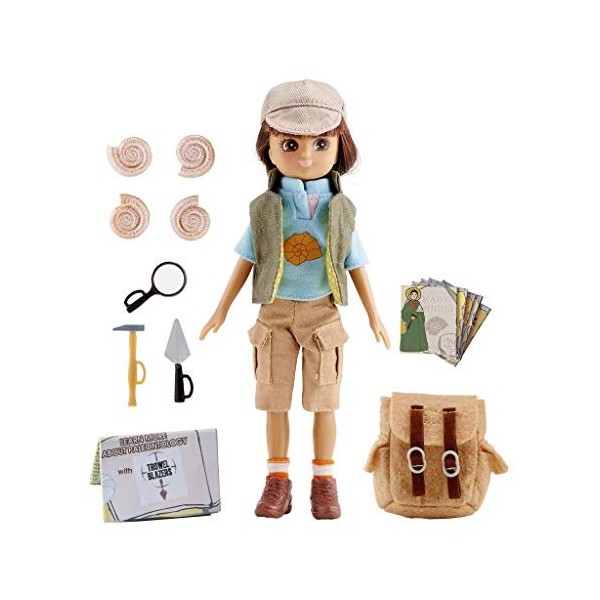 Lottie Fossil Hunter Doll, STEM Toys for Girls & Boys, Science Toys, Science Doll, Dinosaur Doll