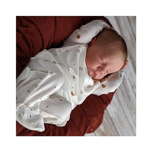 Poupée bébé entièrement en silicone, 46 cm, poupée Reborn réaliste en vinyle souple en silicone doux comme un bébé réaliste, 