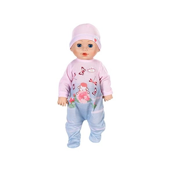 Zapf Creation 706688 Baby Annabell Lilly apprend à marcher : poupée rampante et marcheuse de 43 cm avec fonction sonore, barb