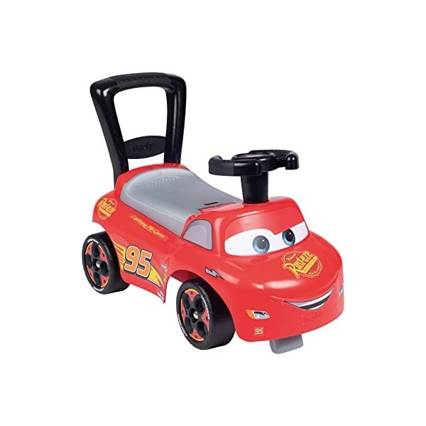 Smoby - Cars - Porteur Auto - Fonction Trotteur - Volant Directionnel - Pour Enfant Dès 10 Mois - Coffre à Jouets - 720534