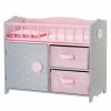 Olivias Little World Lit Berceau Poupon poupée Polka Dots Princess Bois avec Rangement Jeux TD-12390A