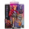 Monster High Toralei HHK57 Poupée de collection à rayures avec animaux de compagnie et accessoires Sweet Fangs G3 Reboot, mul