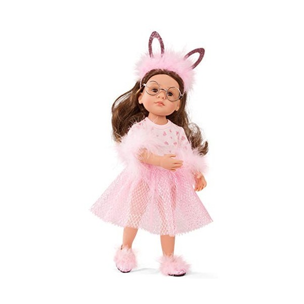 Götz Little Kidz 2111024 Poupée Ella en forme de lapin avec cheveux bruns et yeux bruns 36 cm