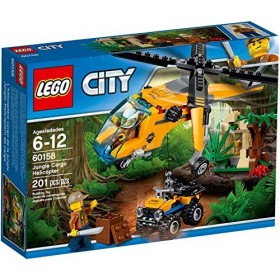 LEGO - 60158 - L’Hélicoptère Cargo de La Jungle