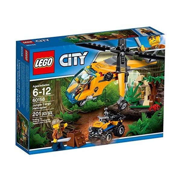 LEGO - 60158 - L’Hélicoptère Cargo de La Jungle