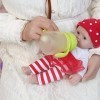 IVITA Corps Entier Silicone Reborn Poupée Bébé Nouveau Né Poupée Bébé Ouvrir Bouche Ouverte Fait à La Main Bleu Yeux Doux Pou