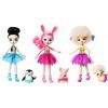 Enchantimals Coffret 3 Ballerines, Mini-poupées aux tutus assortis Preena Pingouin, Bree Lapin, Lorna Brebis et Figurines Ani
