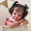 RXDOLL Reborn Baby Dolls Black Girl 24 pouces Afro-Américain Reborn Baby Doll réaliste Baby Doll Reborn Babies qui ressemblen