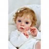 iCradle Poupée Reborn réaliste en silicone de 61 cm pour bébé fille - Poupée nouveau-né réaliste faite à la main - Jouet Miss