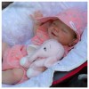 NURII Poupée Reborn Bébé, 18Pouces Réaliste Bebe Silicone Vinyle Souple Lifelike Mignon - Silicone Vinyle Souple Lifelike Mig