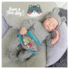 NURII Poupée Reborn Bébé, 18Pouces Réaliste Bebe Silicone Vinyle Souple Lifelike Mignon - Silicone Vinyle Souple Lifelike Mig
