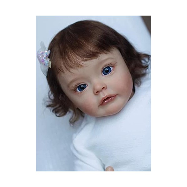 iCradle Corps en tissu lesté de 61 cm pour poupée Reborn en vinyle doux aspect réaliste nouveau-né fille Reborn tout-petits
