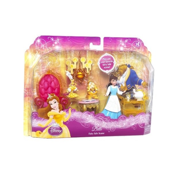 Disney Princesses - R4890 - Poupée - Disney Mini Belle et Mobilier