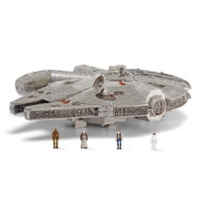 Star Wars Micro Galaxy Squadron Feature véhicule avec Figurines Millennium Falcon 22 cm