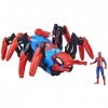 Spider-man- Spiderman Marvel Véhicule Araignée de Combat, Jouets de Super-héros pour Enfants, Lance de leau et des projectil