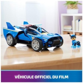 Paw Patrol Pat Patrouille LA Super Patrouille Le Film - Véhicule Deluxe Chase La Pat Patrouille The Mighty Movie - Voiture Fi