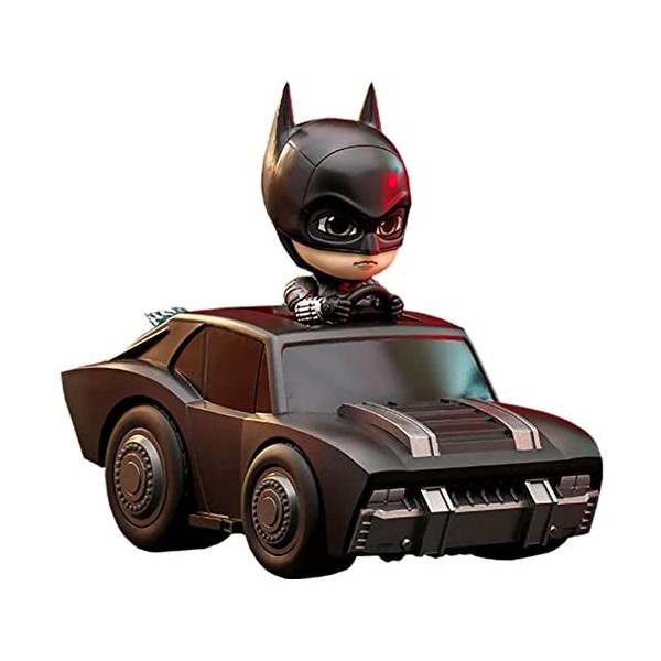 Hot Toys The Batman Figurine et véhicule Cosbaby Batman & Batmobile 12 cm