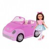Glitter Girls- GG Purple Convertible Car & Candice Doll, GG51118C1Z