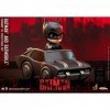 Hot Toys The Batman Figurine et véhicule Cosbaby Batman & Batmobile 12 cm