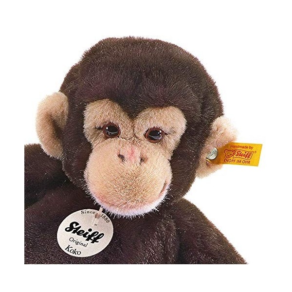 Steiff - 64722 - Peluche - Koko - Chimpanzé - Marron - 35 cm