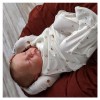 Bébé Reborn Réaliste Garcon 46 Cm - 18 Pouces 46 Cm Poupée Reborn Vinyle de Silicone Souple Simulation , ont lair réalistes 