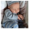 Bébé Reborn Réaliste Garcon 46 Cm - 18 Pouces 46 Cm Poupée Reborn Vinyle de Silicone Souple Simulation , ont lair réalistes 