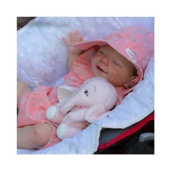 GRFIT Bébé Reborn Fille Très Réaliste, 18Pouces 46Cm Silicone Plein Corps Réaliste Poupée Reborn Fille Fait à La Main Nouveau