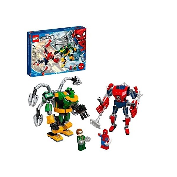 LEGO Marvel Spider-Man: Spider-Man & Doctor Octopus Mech Battle 76198 Building Toy 305 Pieces 