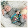 NURII Bebe Reborn Garcon - 18Pouces 46Cm Silicone Souple Vinyle Charmant Reborn Garçon - Réaliste Nouveau-né Fille Poupée Reg