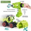 Tacobear 4 in 1 Démonter Véhicule de Ferme Jouet télécommande Tracteur Jouet Excavatrice avec Perceuse Musique Lumière Foncti